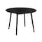 Armen Living Arcadia and Renzo 42" Round Gray and Black Wood 5 Piece Dining Set SETARDI5REBLGR42 - alternate 6